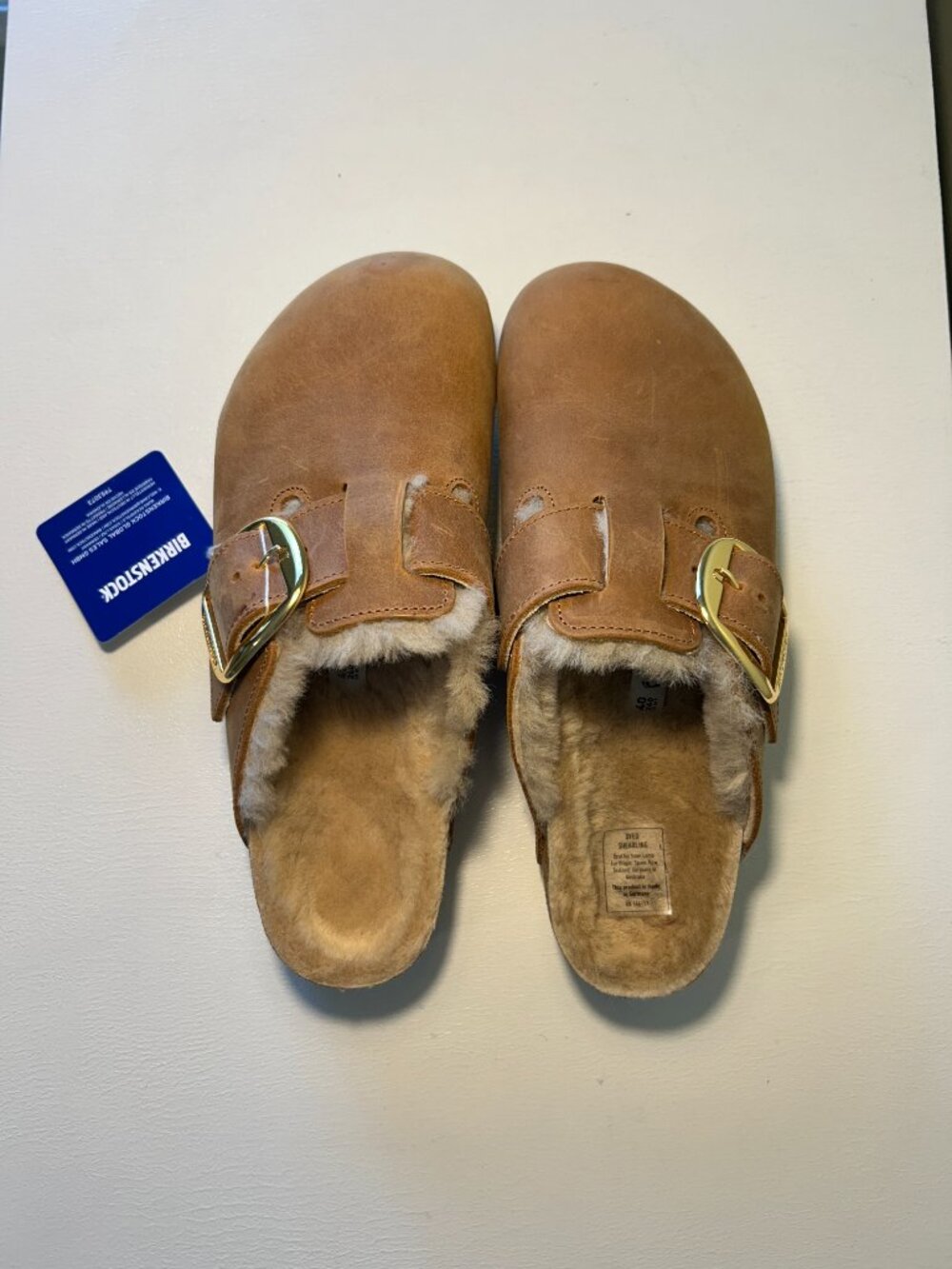 Birkenstock Boston Big Buckle Shearling Clogs - Picture 12 of 16